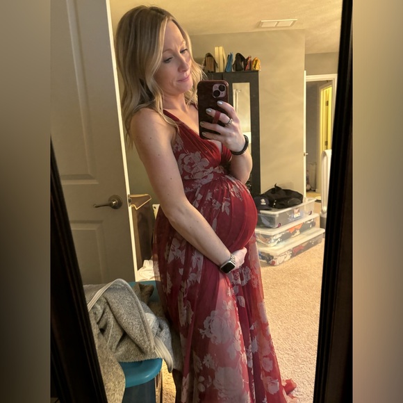 Flower Tulle Maxi Gown - Picture 5 of 5